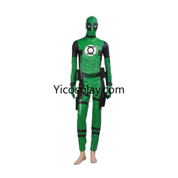 Wade Wilson Green Costume Cosplay Suit From Yicosplay