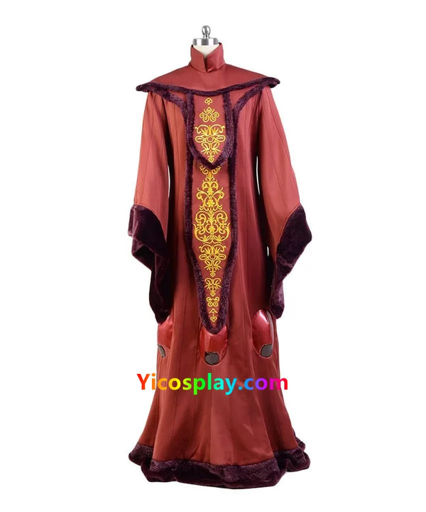 Star Wars The Phantom Menace Padme Amidala Red Dress Cosplay Costume From Yicosplay