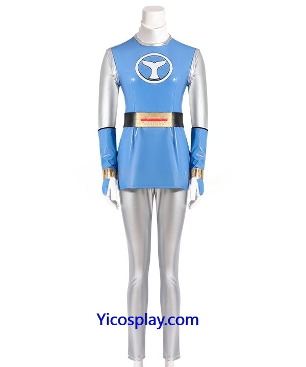 Blue Power Ranger Costume Adults Cosplay Outfit – Yicosplay