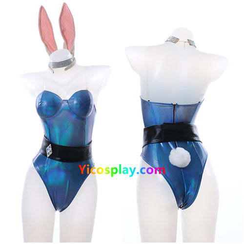 LOL KDA Groups Fox Ahri The Nine-Tailed Fox Bunny Girl Jumpsuit Outfits Halloween Carnival Suit Cosplay Costume From Yicosplay