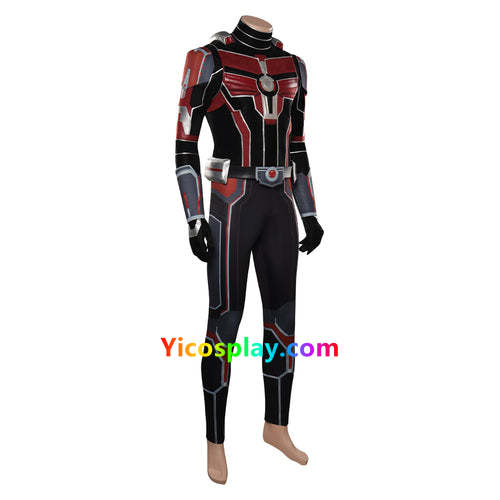 Ant-Man and the Wasp: Quantumania-Ant-Man Cosplay Costume Top Pants Gloves Halloween Carnival Disguise Suit From Yicosplay