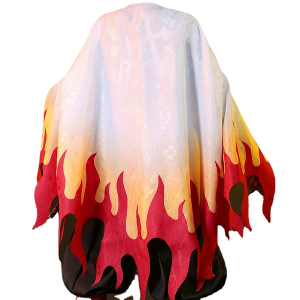 Demon Slayer Flame Hashira Kyojuro Rengoku Cosplay Cape From Yicosplay