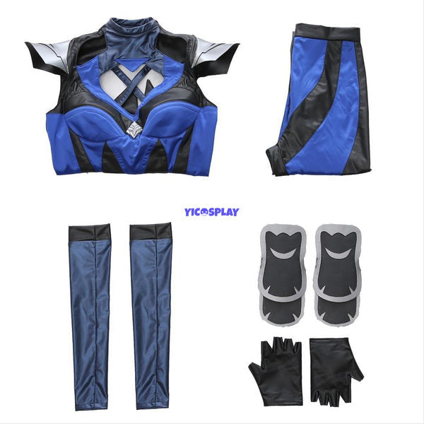 Mortal Kombat 11 Kitana Outfit Halloween Suit Cospaly Costume From Yicosplay