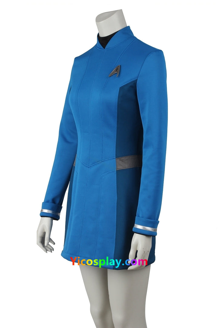 Star Trek Beyond Woman Uhura blue Cosplay Costume Jacket From Yicosplay