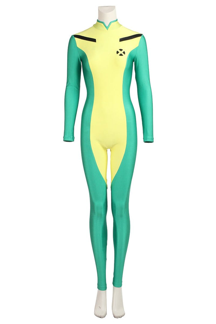 X Men Rogue Green And Yellow Halloween Outfit Cosplay Costume From Yicosplay