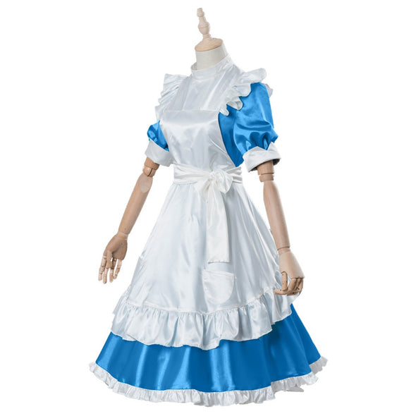 Sword Art Online Alicization Alice Blue Maid Dress Cosplay Costume From Yicosplay