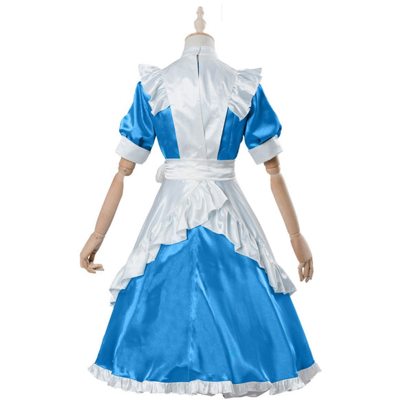 Sword Art Online Alicization Alice Blue Maid Dress Cosplay Costume From Yicosplay