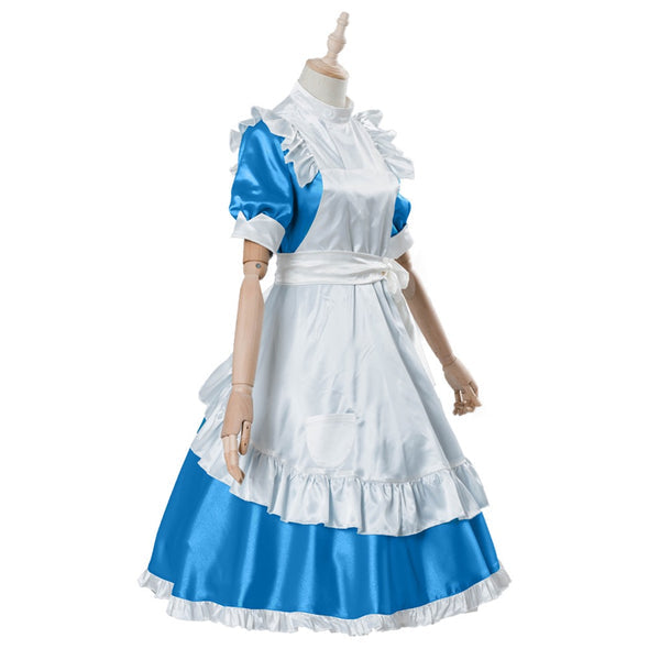 Sword Art Online Alicization Alice Blue Maid Dress Cosplay Costume From Yicosplay