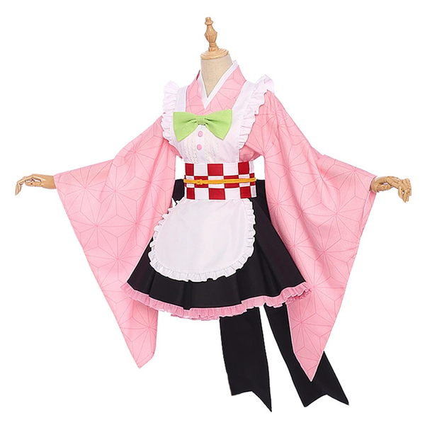 Demon Slayer Nezuko Maid Cosplay Costume From Yicosplay