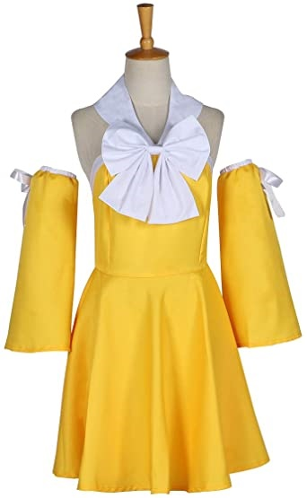 Fairy Tail Levy Mcgarden Yellow Dress Cosplay Costume From Yicosplay