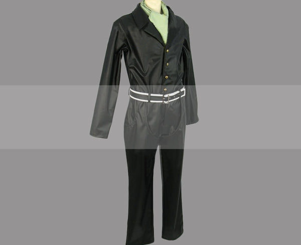 Sir Crocodile Cosplay Costume One Piece Antagonist Black Outfits for Adults From Yicosplay