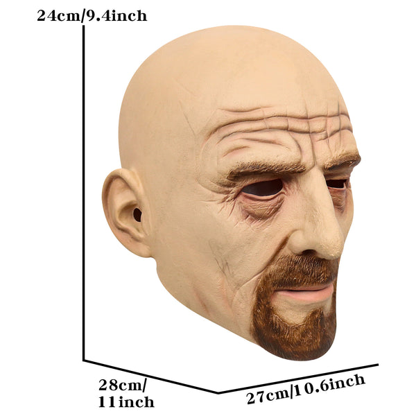 Walter White Masks Breaking Bad Realistic Latex Face for Halloween From Yicosplay