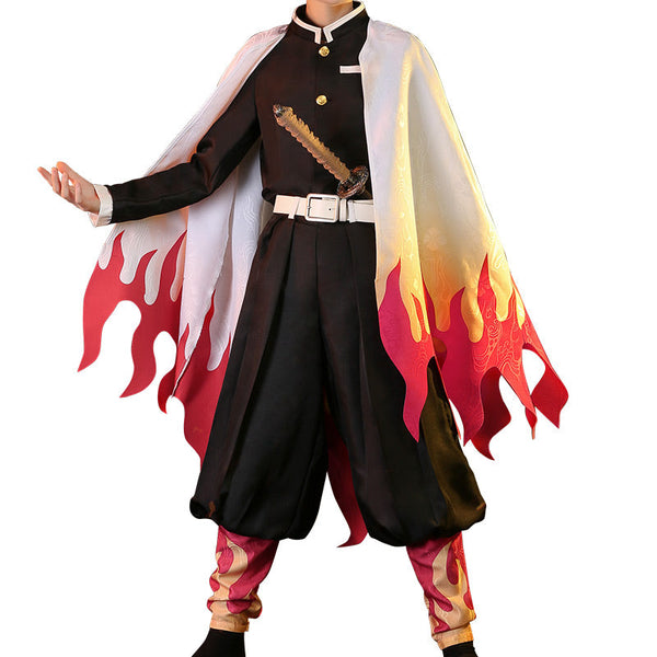 Demon Slayer Flame Hashira Kyojuro Rengoku Cosplay Cape From Yicosplay