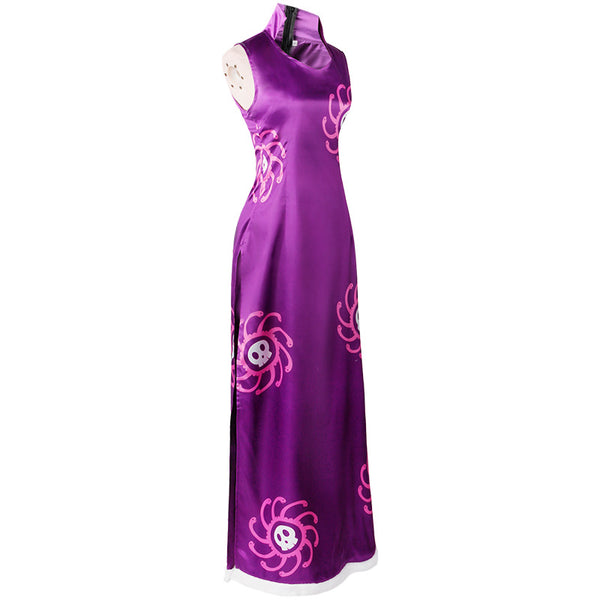 One Piece Boa Hancock Halloween Costume Purple Dress Cosplay Outfits From Yicosplay