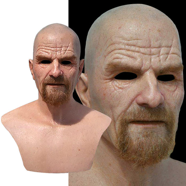 Walter White Masks Breaking Bad Realistic Latex Face for Halloween From Yicosplay