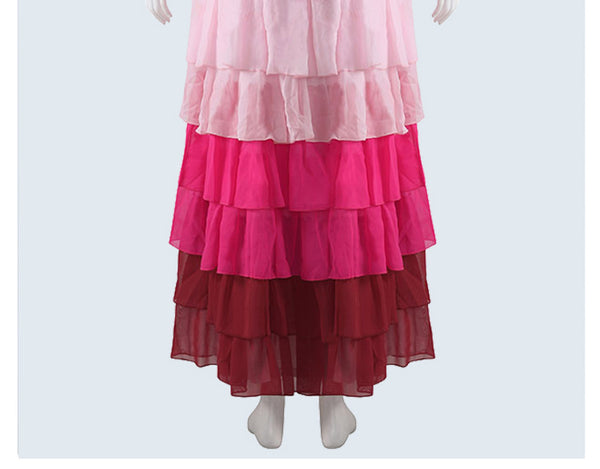 Hermione Christmas Ball Pink Dress Cosplay Costume From Yicosplay