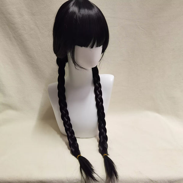 Wednesday Addams Black Cosplay Wig From Yicosplay