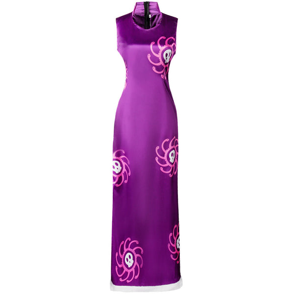 One Piece Boa Hancock Halloween Costume Purple Dress Cosplay Outfits From Yicosplay