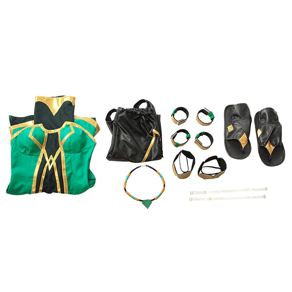 League of Legends Empress of The Elements Qiyana Cosplay Costume From Yicosplay