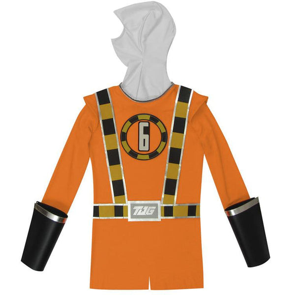 Power Rangers Ressha Sentai ToQger Number 6 Orange Cosplay Costume From Yicosplay