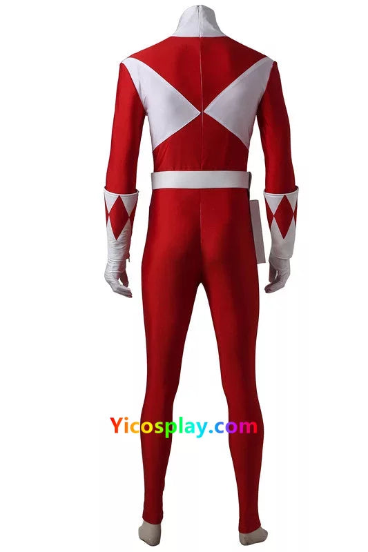 Mighty Morphin Power Rangers Red Ranger Cosplay Costume From Yicosplay