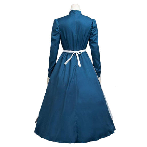 Howl And Sophie Halloween Costume Blue Cosplay Dress Outfit From Yicosplay