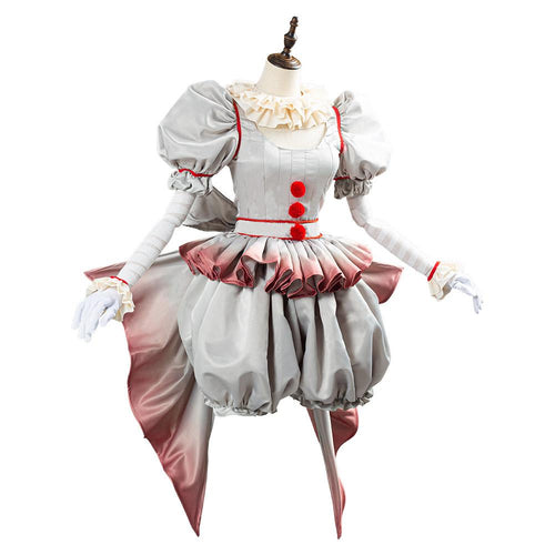 Pennywise Female Cosplay Costumes for Halloween The Clown Dresses From Yicosplay