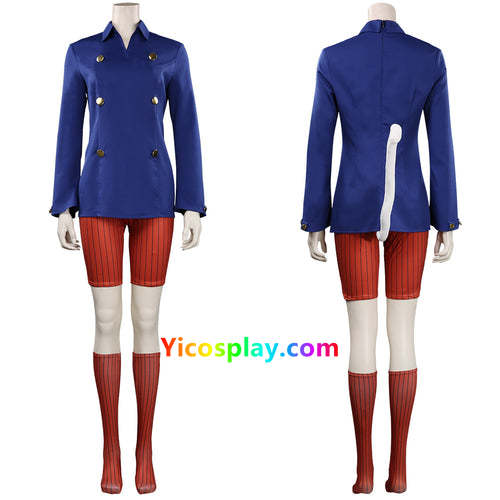 Hunter X Hunter Neferpitou Blue Halloween Outfit Cosplay Costume From Yicosplay