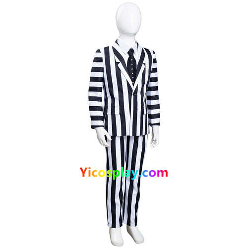 Beetlejuice Kids Children Striped Uniform Pants Halloween Suit Cosplay Costume From Yicosplay