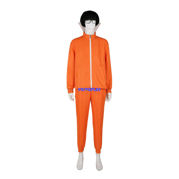 Victor Costume Orange Suit with Wig From Yicosplay