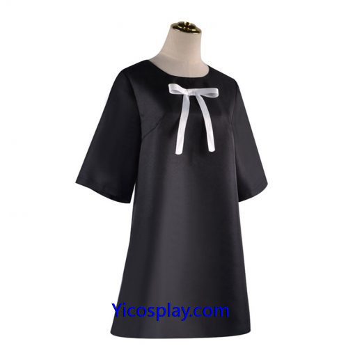 Anya Forger Black Dress Spy X Family Cosplay Costumes From Yicosplay