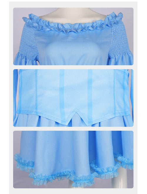 Movie The Little Mermaid Ariel Blue Dress Cosplay Costume From Yicosplay