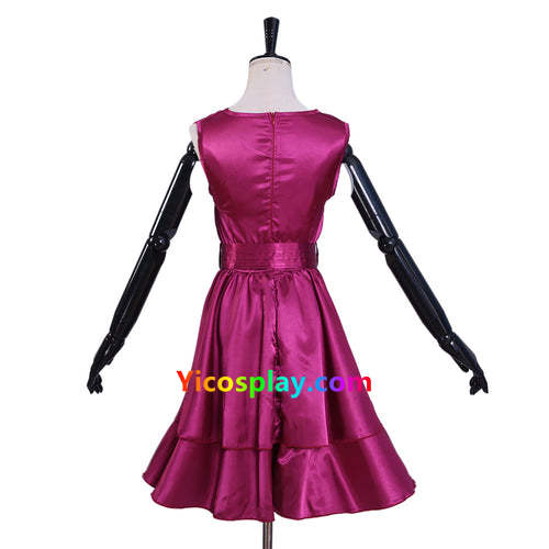 Anya Forger Rose Red Dress Cosplay Costumes From Yicosplay