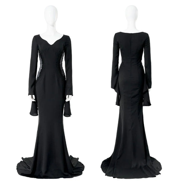 Morticia Addams Black Dress The Addams Family Cosplay Costumes From Yicosplay