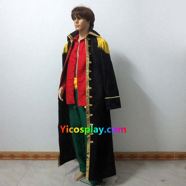 One Piece Blackbeard Cosplay Costume Pirate Halloween Outfit From Yicosplay