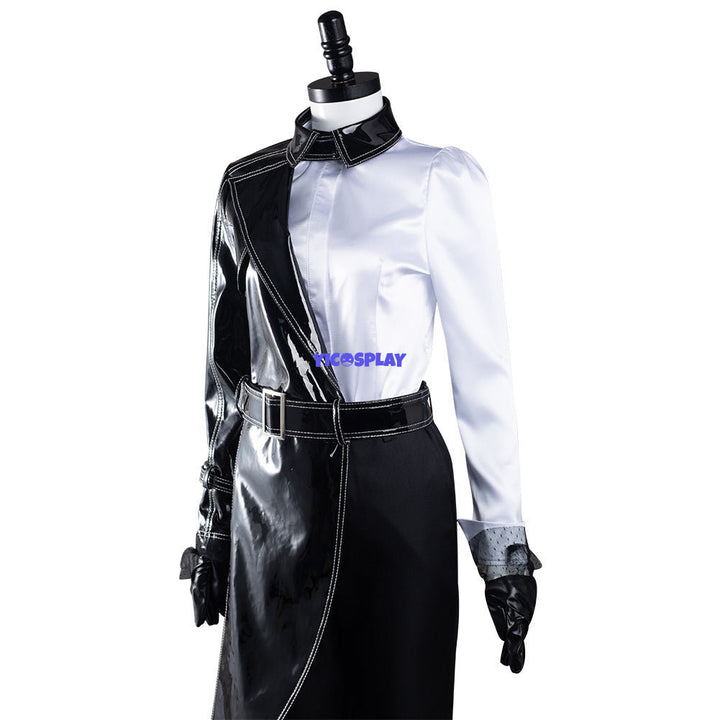 Cruella Black White Shirt Coat Pants Outfits Halloween Carnival Suit Cosplay Costume From Yicosplay