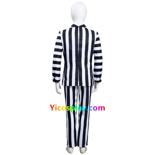 Beetlejuice Kids Children Striped Uniform Pants Halloween Suit Cosplay Costume From Yicosplay