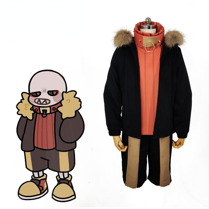 Fell Sans Costume Underfell AU Cosplay Outfits for Adults From Yicosplay