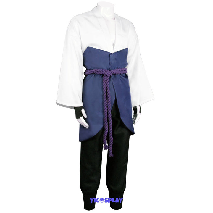 Sasuke Uchiha White Outfit Cosplay Costume From Yicosplay