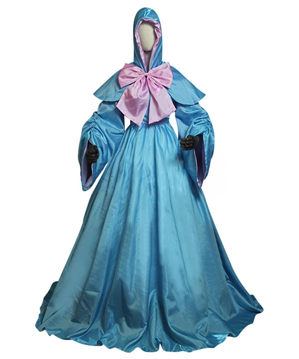Cinderella Fairy Godmother Cosplay Costume Adult Satin Halloween Dress From Yicosplay