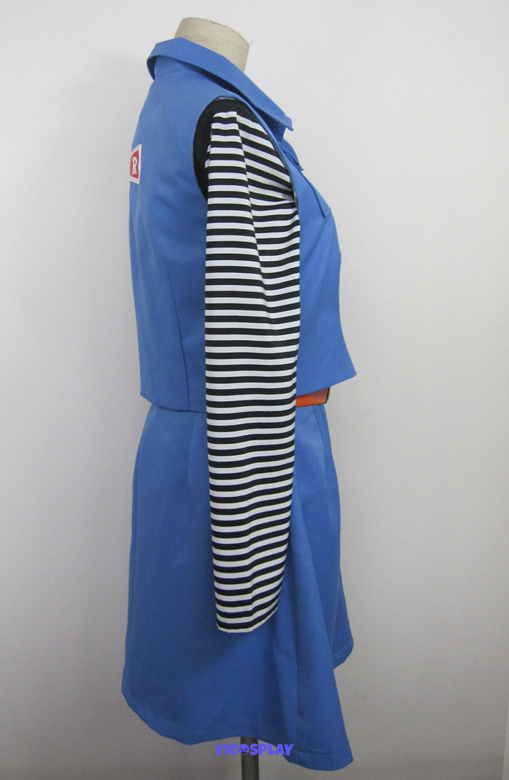 Dragon Ball Fighterz Android 18 Blue Cosplay Costumes From Yicosplay