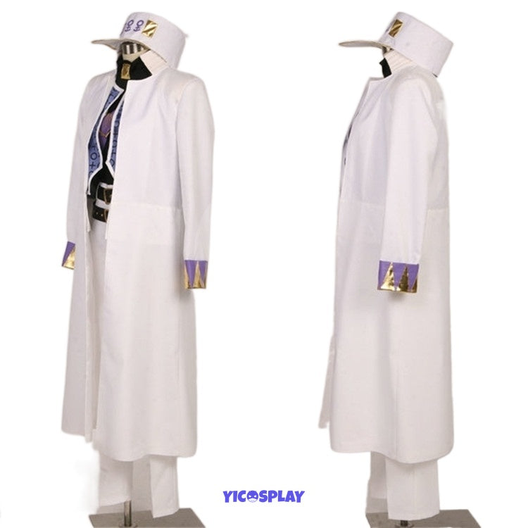 Jojos Bizarre Adventure Jotaro Kujo White Cosplay Outfit Yicosplay