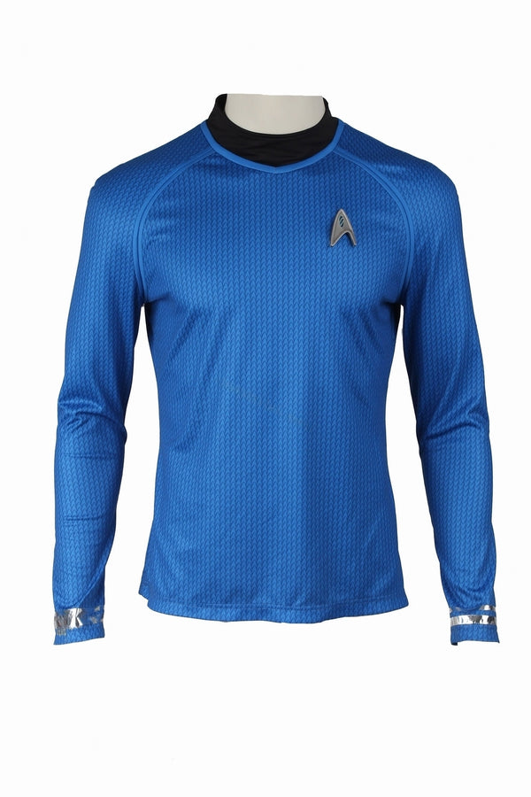 Star Trek Blue Cosplay T-Shirt Costume Uniform From Yicosplay