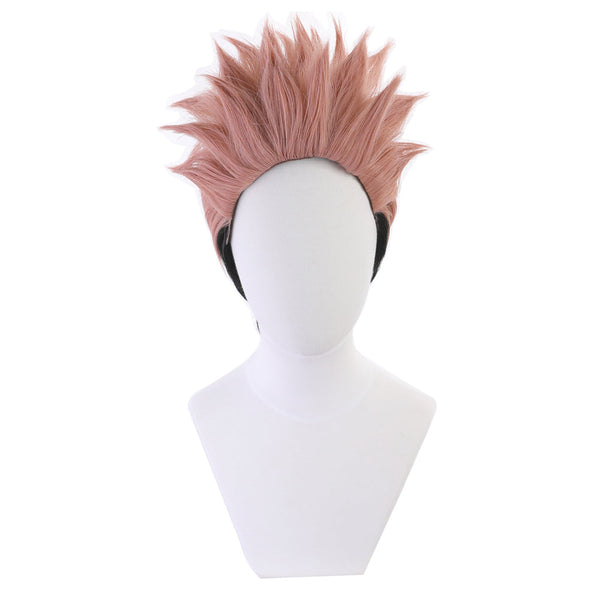 Jujutsu Kaisen Sorcery Fight Sukuna Ryomen Pink Black Cosplay Wig From Yicosplay