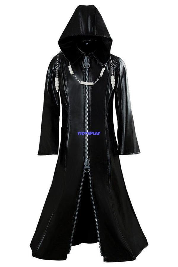 Organization XIII Kingdom Hearts II Cosplay Pleather Coat Costume From Yicosplay