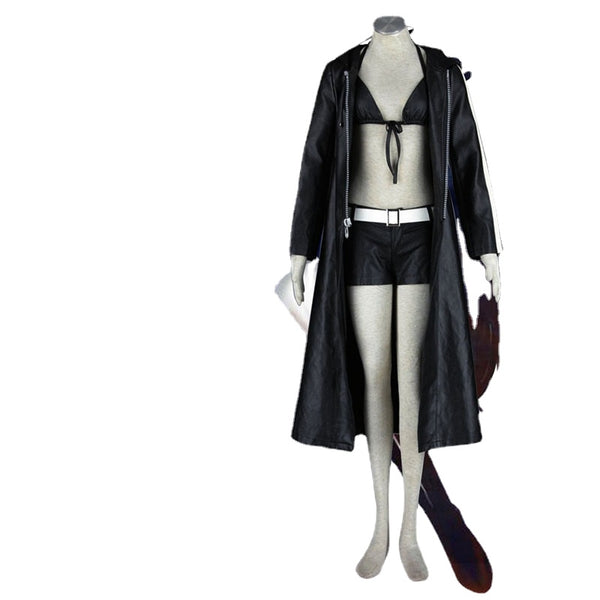 Vocaloid Zatsune Miku Halloween Costume Cosplay Black Leather Outfits From Yicosplay