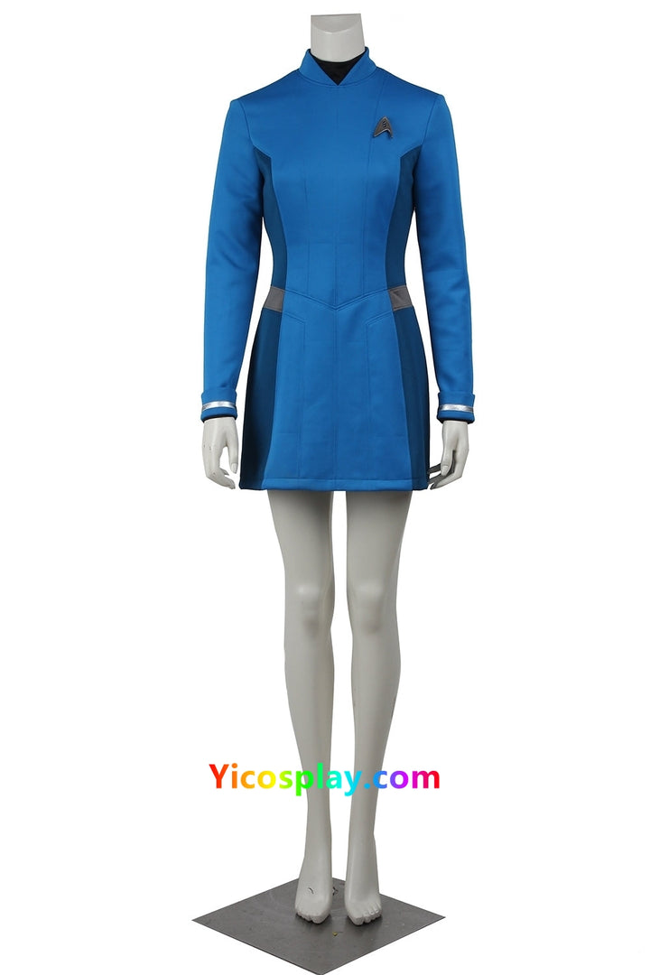 Star Trek Beyond Woman Uhura blue Cosplay Costume Jacket Blue From Yicosplay