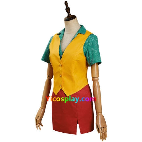 Arthur Fleck Female Joker Halloween Outfit Cosplay Costume From Yicosplay