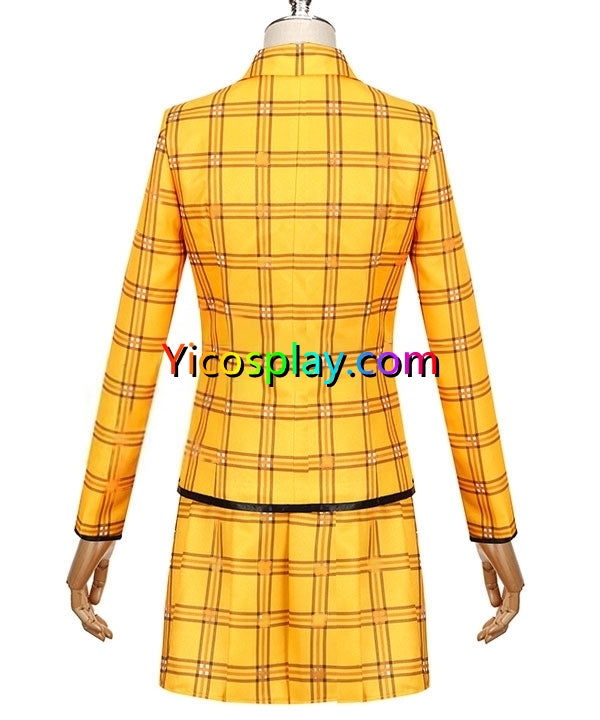 Cher Horowitz Halloween Costume Yellow Outfit Clueless From Yicosplay