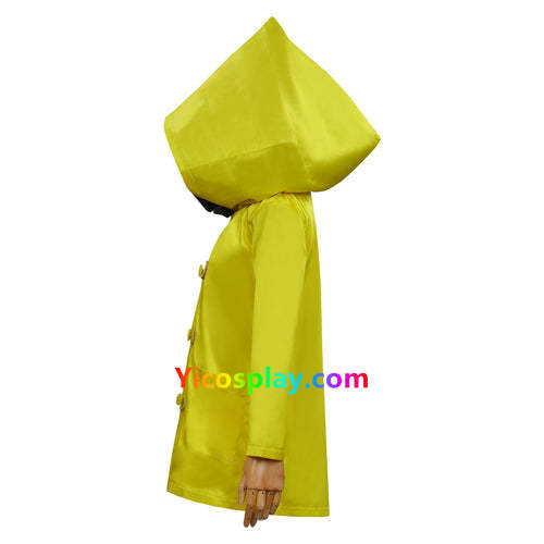 Little Nightmares II Six Yellow Coat Halloween Suit Kids child Cosplay Costume From Yicosplay